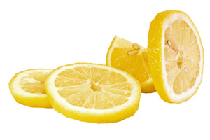 Limones cortados
